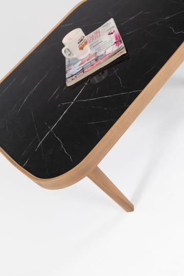 Salongbord Wallxpert Hera (90 x 42 x 90 cm) Eik svart marmor - Eik og svart marmor - Møbler - Bord - Sofabord