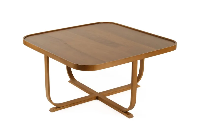 Salongbord Wallxpert Hisar (90 x 45 x 90 cm) Valnøtt - Valnøtt - Møbler - Bord - Sofabord