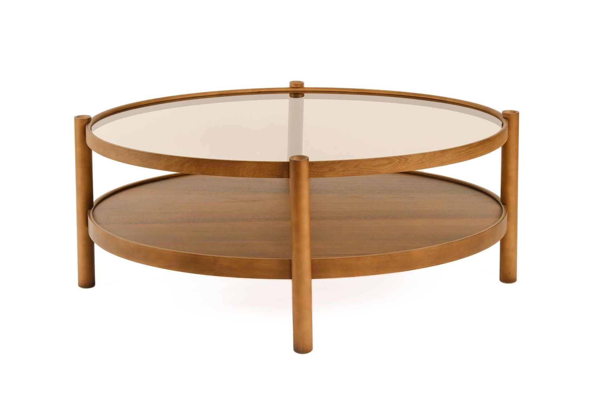 Salongbord Wallxpert Magnum (110 x 48 x 80 cm) Valnøtt transparent - Valnøtt