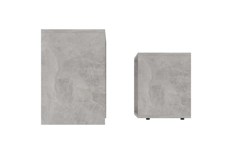Salongbordsett betonggrå 48x30x45 cm sponplate - Sofabord