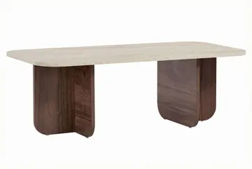 Salrin Sofabord 120x41x60 cm - Travertin, Venezia valnøtt - Møbler - Bord - Sofabord