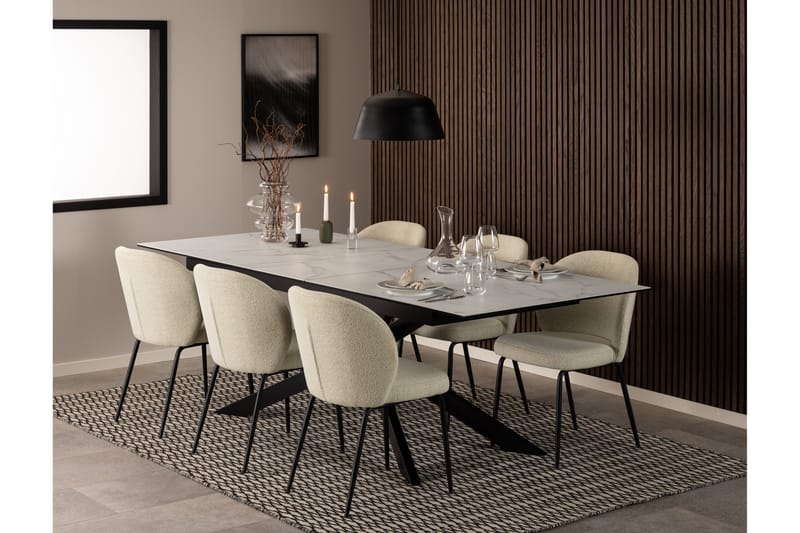 Salupa Spisebord 240x100 cm - Hvid - Spisebord & kjøkkenbord
