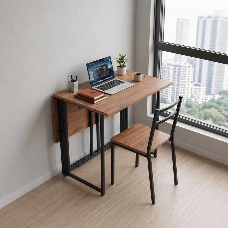 Sammenleggbart bord Hanah Home Worker (90 x 75 x 80 cm) Atlantic Pine - Atlantic Pine - Møbler - Bord - Sammenleggbart bord