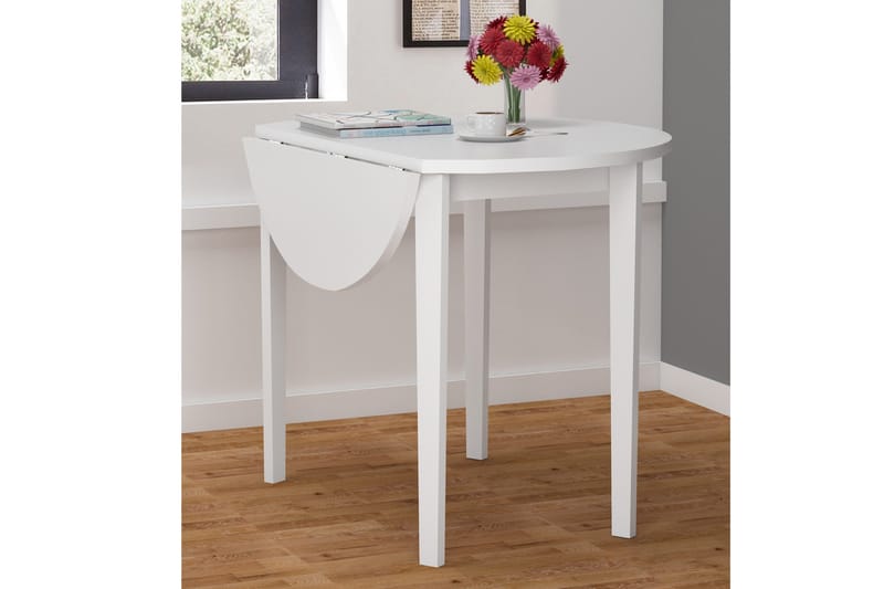 Ranso Klaffebord 91,5 cm Rund - Hvit - Møbler - Bord - Sammenleggbart bord