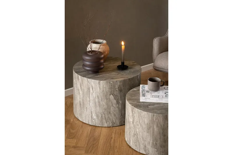 Samon Sofabord 58 cm - Grå - Møbler - Bord - Sofabord