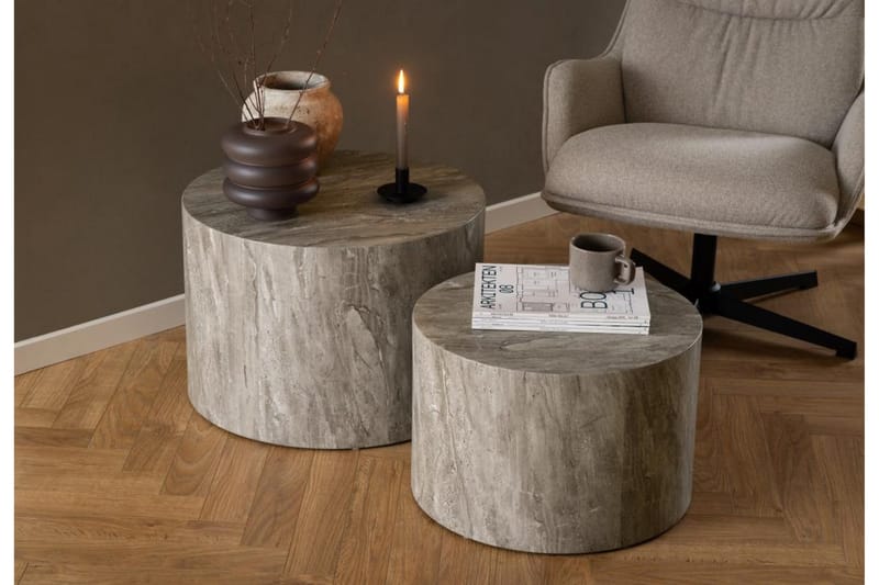 Samon Sofabord 58 cm - Grå - Møbler - Bord - Sofabord