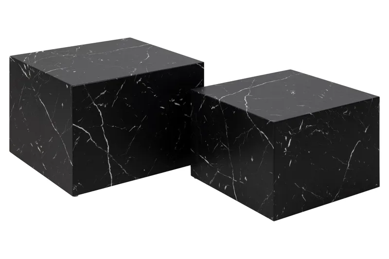 Samon Sofabord 58x58 cm, Sort