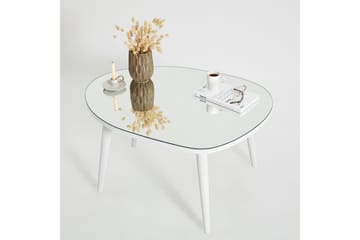 Samtens Sofabord 75 cm - Hvit - Møbler - Bord - Sofabord