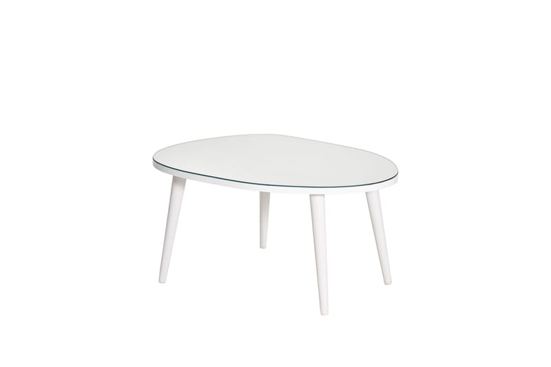 Samtens Sofabord 75 cm - Hvit - Møbler - Bord - Sofabord