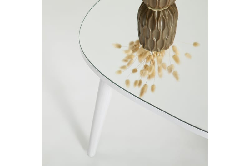 Samtens Sofabord 75 cm - Hvit - Møbler - Bord - Sofabord