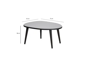 Samtens Sofabord 75 cm - Svart - Møbler - Bord - Sofabord
