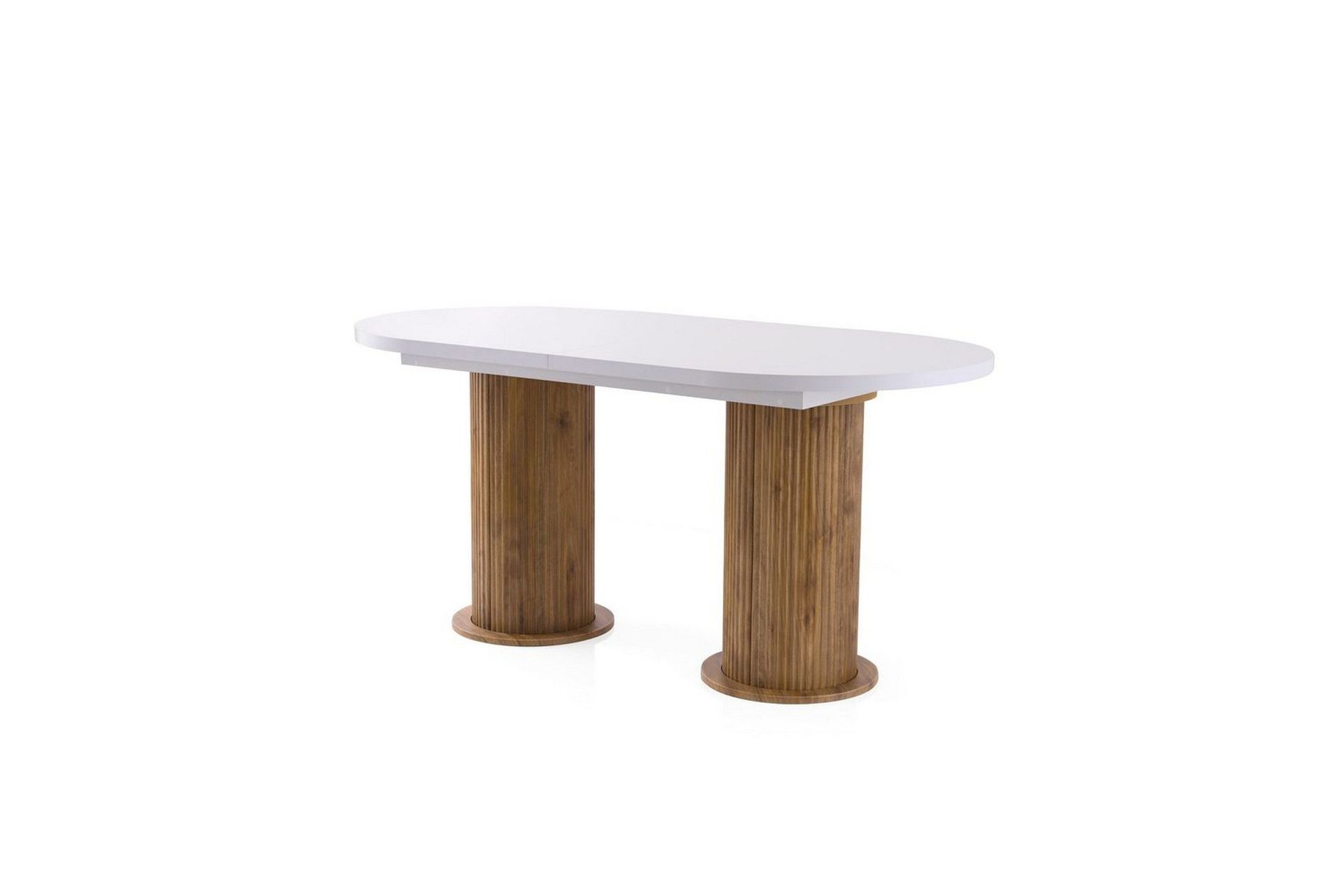 Samtens Spisebord 180 cm Oval - Hvit