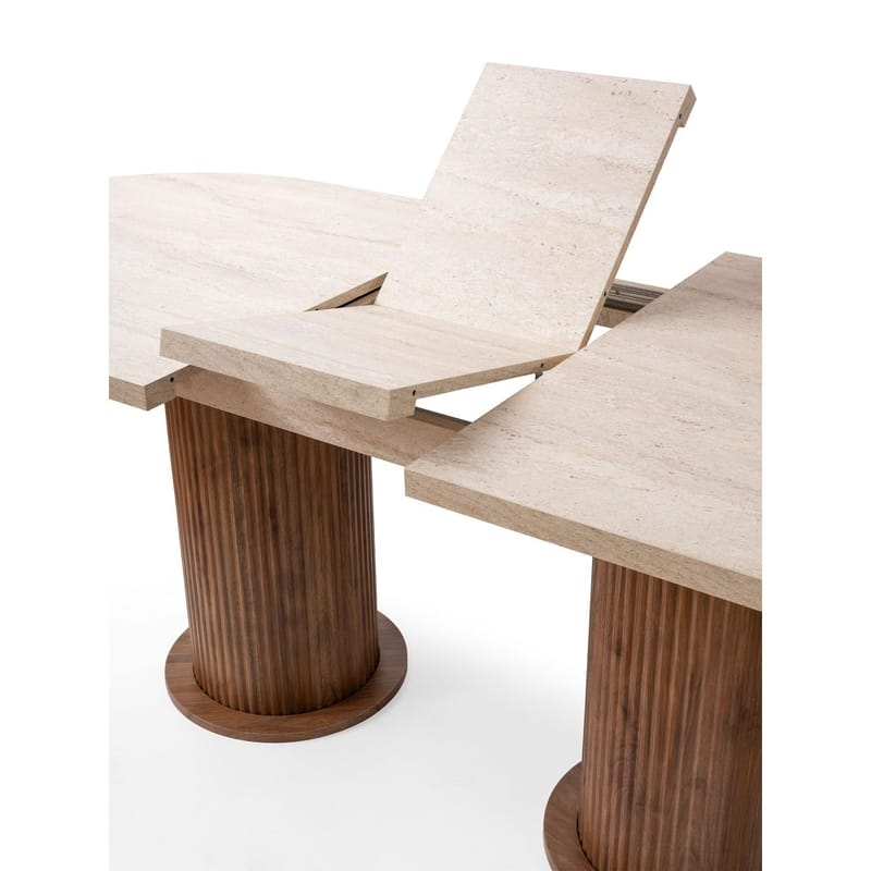 Samtens Spisebord Oval 180 cm - Brun/Taupe - Møbler - Bord - Spisebord & kjøkkenbord