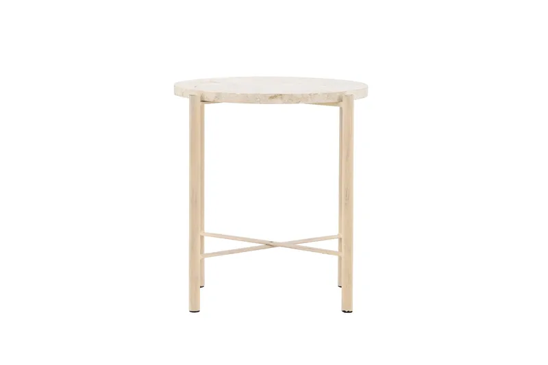 Sandhamn Sofabord 40 cm Rund, Beige