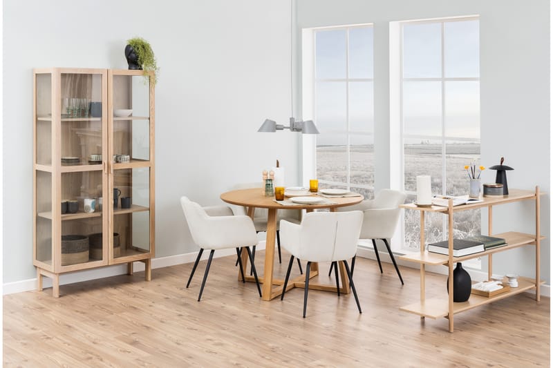 Saneha Spisebord 120 cm Rund - Natur - Spisebord & kjøkkenbord
