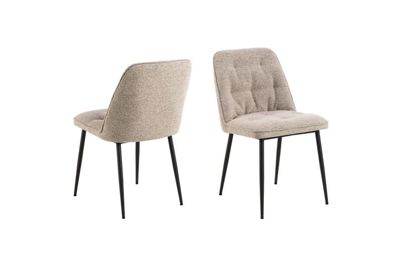 Sanjoan Spisegruppe 140 Cm + 4 Zabinka Spisestoler - Svart/Beige/Brun - Møbler - Bord - Spisegrupper