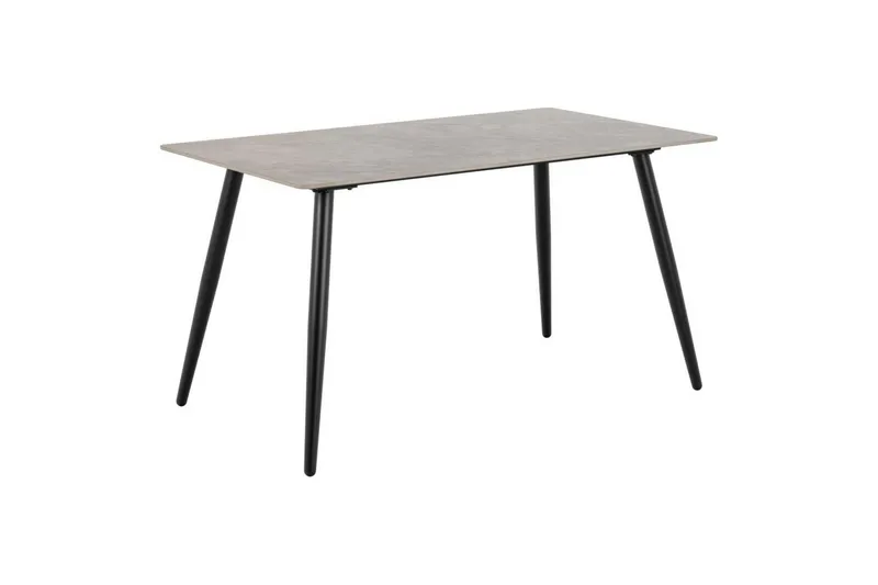 Sanjoan Spisegruppe 140 Cm + 4 Amrita Spisestuestoler - Grå/Beige/Svart - Møbler - Bord - Spisegrupper