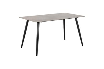 Sanjoan Spisegruppe 140 cm + 4 stk. Toroni Spisestoler - Grå/Svart/Grønn - Møbler - Bord - Spisegrupper