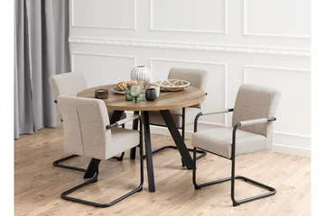 Satoko Spisebord 120 cm Rund - Natur - Møbler - Bord - Spisebord & kjøkkenbord