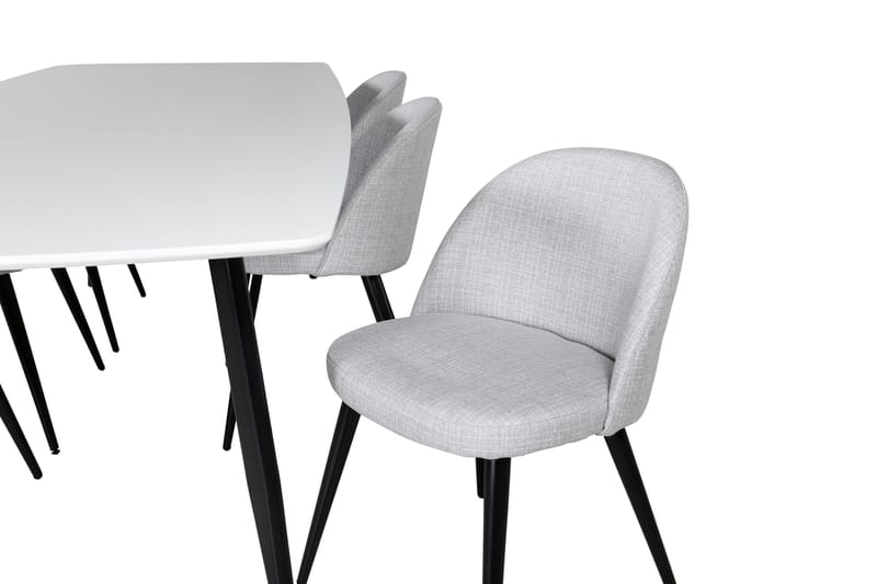 Sedavi Matgruppe 240 cm Rektangulær med 6 Sedavi Stoler - Svart - Møbler - Bord - Spisegrupper