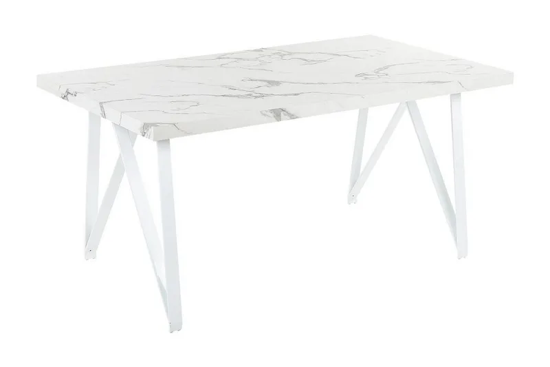 Senneterre Spisebord 90x160 cm, Hvit/Grå
