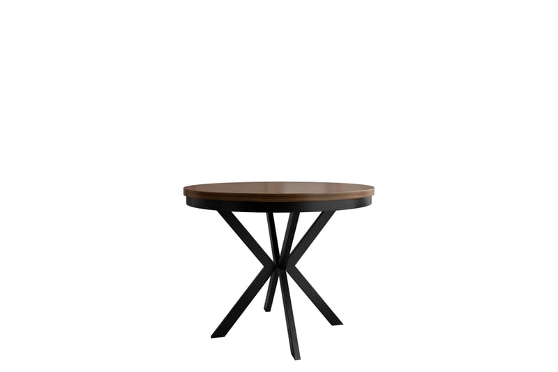 Sereth Matbord 100 cm Rund - Brun/Svart - Møbler - Bord - Spisebord & kjøkkenbord