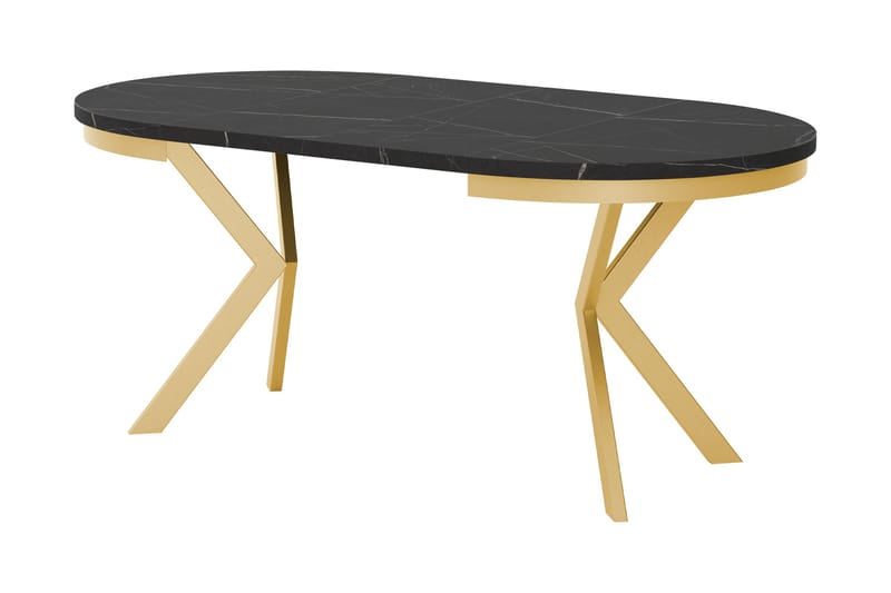 Sereth Matbord 90 cm Rund - Svart - Møbler - Bord - Spisebord & kjøkkenbord