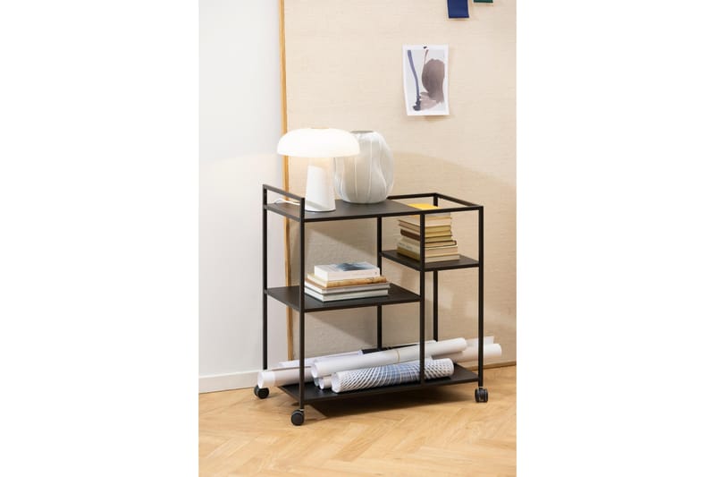 Crabtree Serveringsvogn 78x40 cm - Svart - Møbler - Bord - Serveringsvogn - Drinkvogn