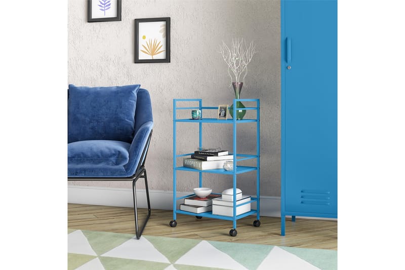 CacHe Drinkvogn 43x29 cm Blå - Novogratz - Møbler - Bord - Serveringsvogn - Drinkvogn