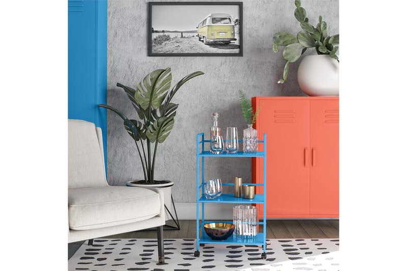 CacHe Drinkvogn 43x29 cm Blå - Novogratz - Møbler - Bord - Serveringsvogn - Drinkvogn