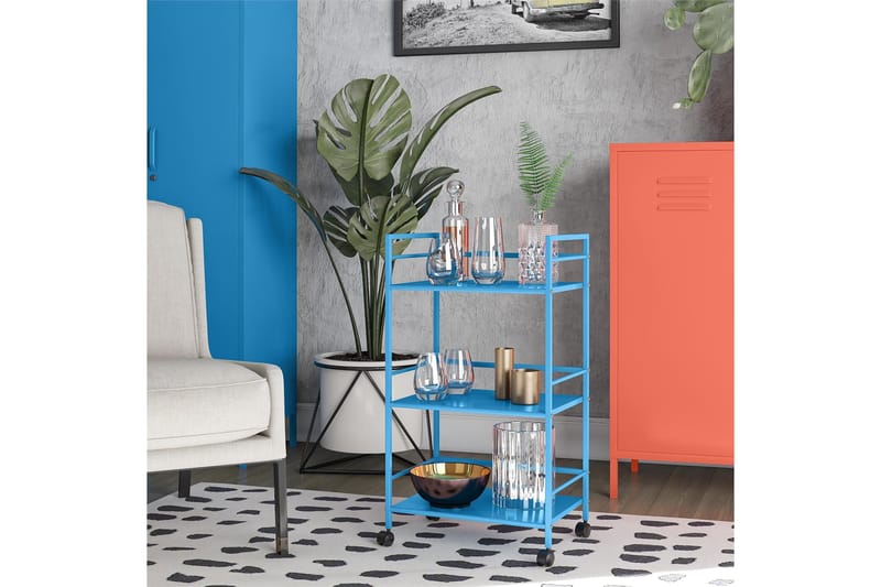 CacHe Drinkvogn 43x29 cm Blå - Novogratz - Møbler - Bord - Serveringsvogn - Drinkvogn