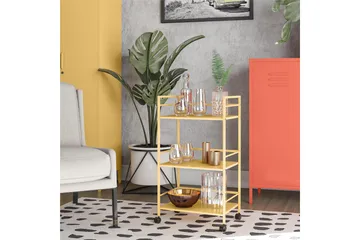 CacHe Drinkvogn 43x29 cm Gul - Novogratz - Møbler - Bord - Serveringsvogn - Drinkvogn
