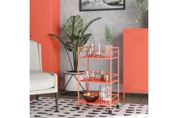 CacHe Drinkvogn 43x29 cm Oransje - Novogratz - Møbler - Bord - Serveringsvogn - Drinkvogn
