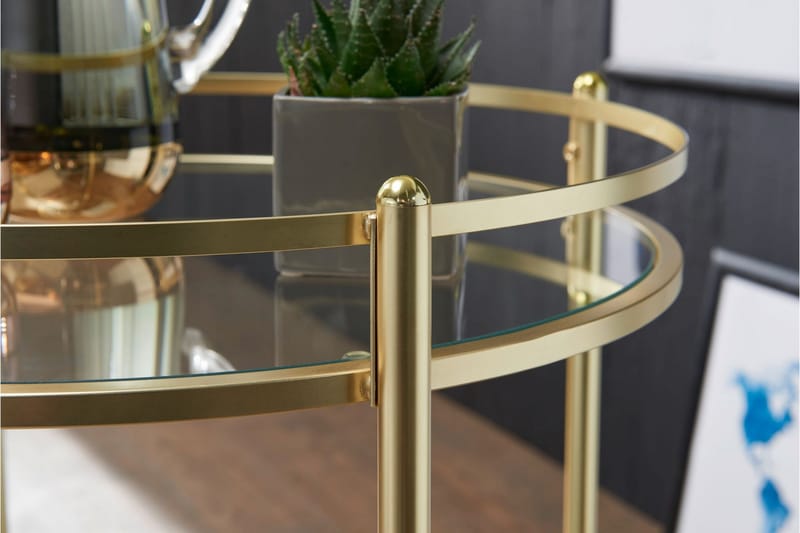 Drinkvagn & Rullbord Wohnling Guld - Møbler - Bord - Serveringsvogn - Drinkvogn