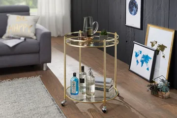 Drinkvagn & Rullbord Wohnling Guld - Møbler - Bord - Serveringsvogn - Drinkvogn