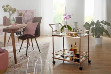 Drinkvagn & Rullbord Wohnling Guld - Møbler - Bord - Serveringsvogn - Drinkvogn