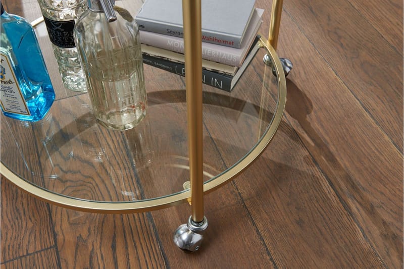 Drinkvagn & Rullbord Wohnling Guld - Møbler - Bord - Serveringsvogn - Drinkvogn
