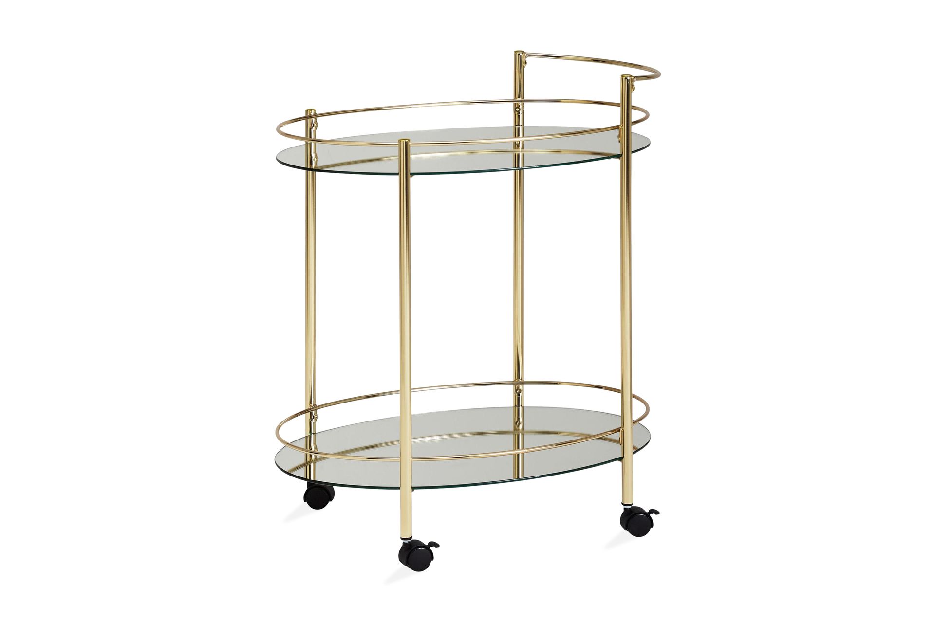 Kenebrew Drinkvogn 67x46 cm - Gull - Møbler - Bord - Serveringsvogn - Drinkvogn