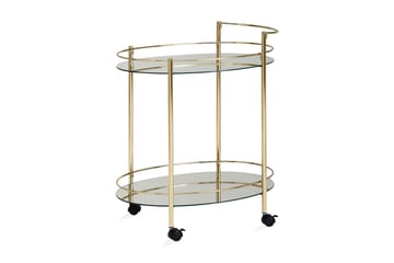 Kenebrew Drinkvogn 67x46 cm - Gull - Møbler - Bord - Serveringsvogn - Drinkvogn