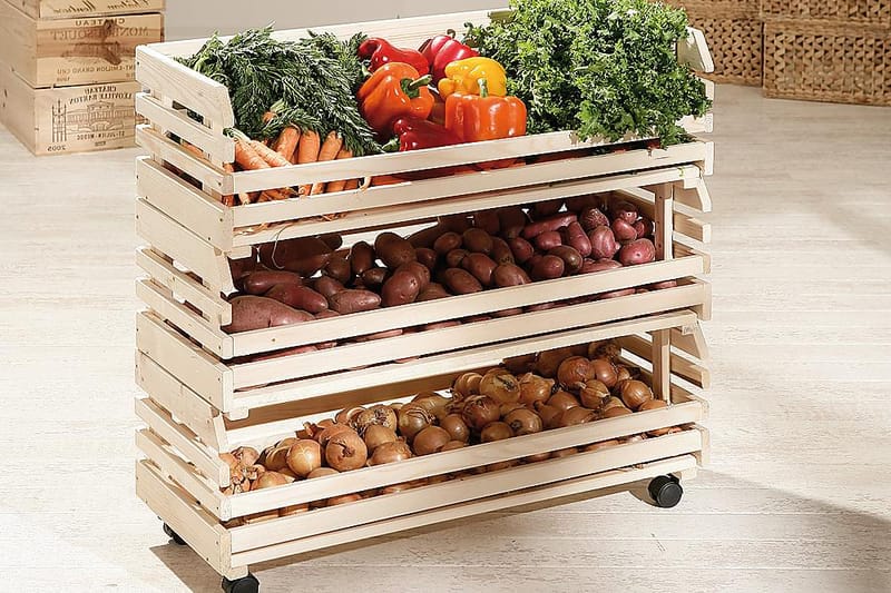 Kenzo Oppbevaringshylle 79 cm - Brun - Møbler - Bord - Serveringsvogn - Drinkvogn