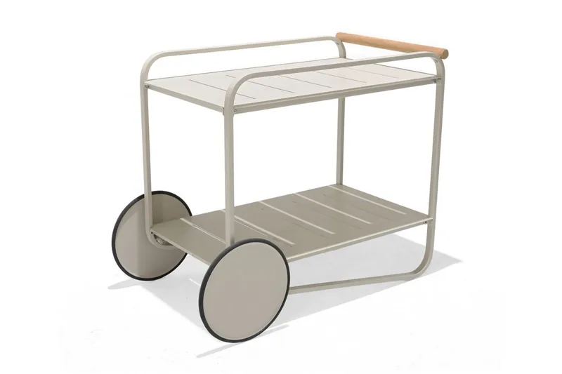 Portals Rullebord 92 cm, Hvit/Tre