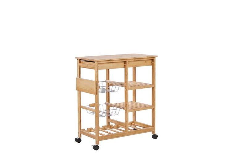 Serveringsbord lysttre MORINO - Tre/natur - Møbler - Bord - Serveringsvogn - Drinkvogn