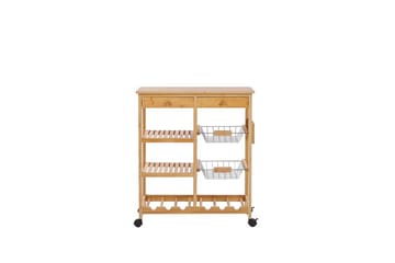 Serveringsbord lysttre MORINO - Tre/natur - Møbler - Bord - Serveringsvogn - Drinkvogn
