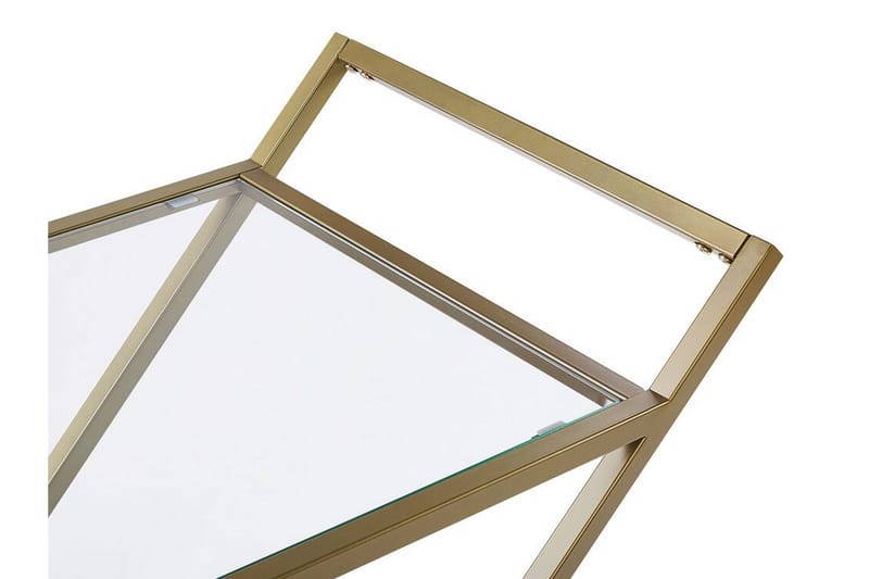 Serveringsvogn glass/Gull IVERA - Gull - Møbler - Bord - Serveringsvogn - Drinkvogn