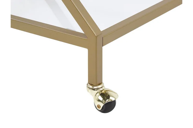 Serveringsvogn glass/Gull IVERA - Gull - Møbler - Bord - Serveringsvogn - Drinkvogn