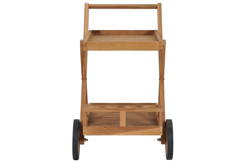 Tevogn heltre teak - Brun - Møbler - Bord - Serveringsvogn - Drinkvogn