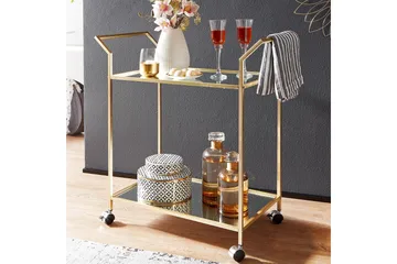 Tultered Serveringsvogn - Gull - Møbler - Bord - Serveringsvogn - Drinkvogn