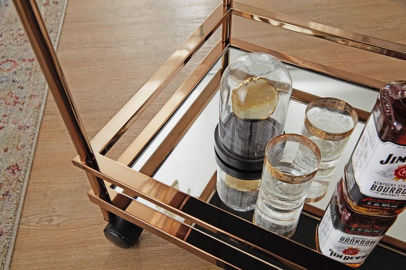 Yopps Drinkvogn 65x45 cm - Gull - Møbler - Bord - Serveringsvogn - Drinkvogn
