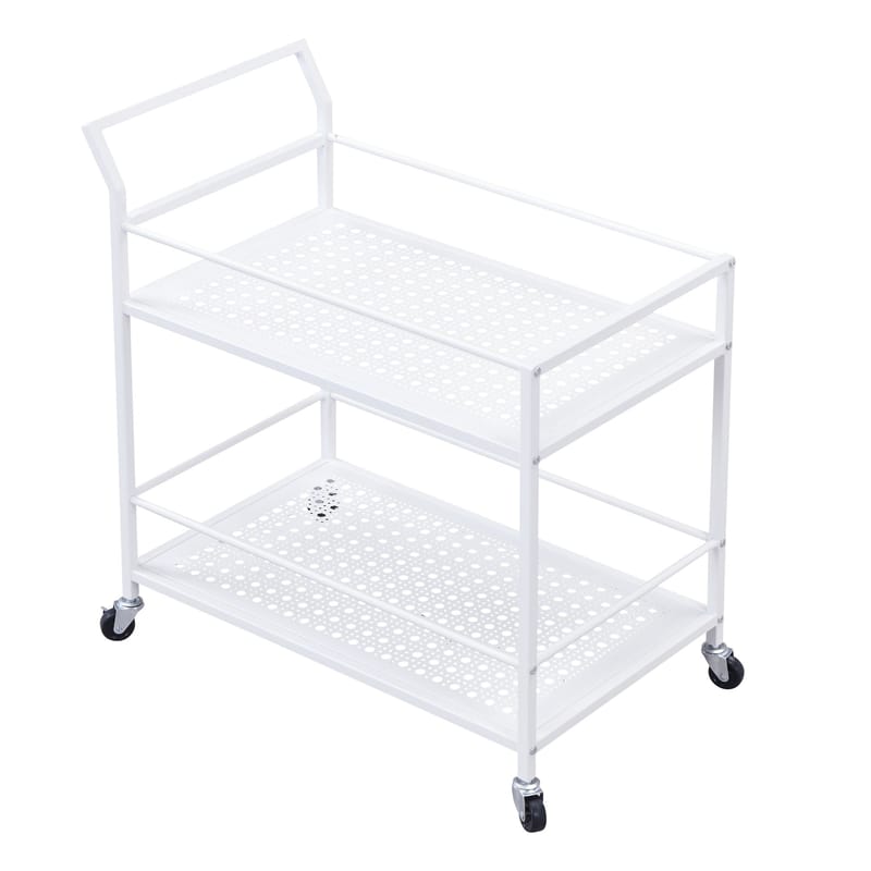Fenino serveringsvogn 79 cm - Matt hvit - Møbler - Bord - Serveringsvogn - Drinkvogn