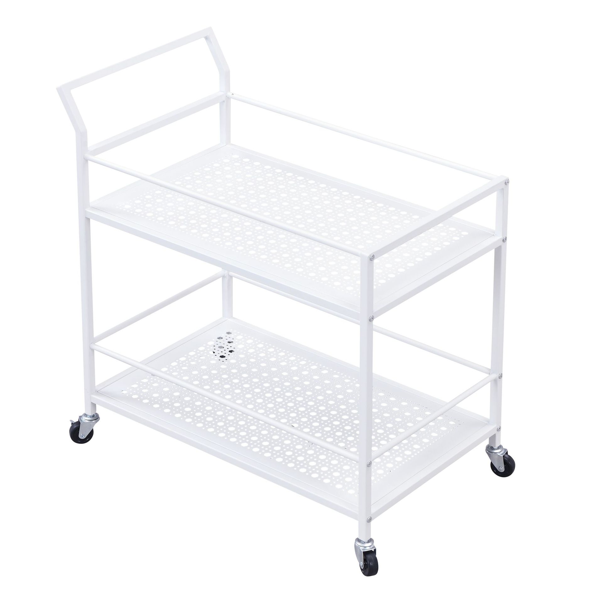 Fenino serveringsvogn 79 cm - Matt hvit